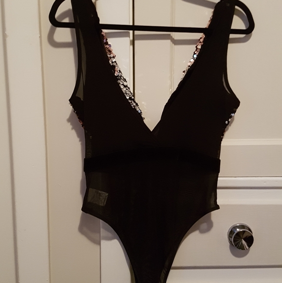 SHEIN sequined body suit NWOT - Picture 4 of 4